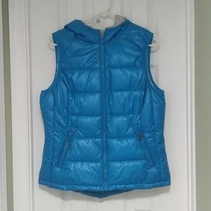 Tangerine puffer vest, size large